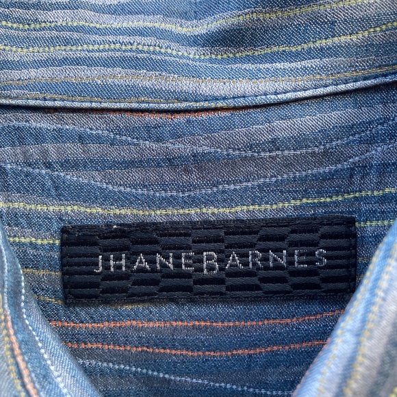 Silk/Cotton Blend Long Sleeve Button Up - Picture 8 of 10